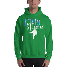 Load image into Gallery viewer, Party Over Here Hooded Sweatshirt