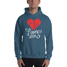Load image into Gallery viewer, Love Wins Hooded Sweatshirt