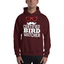 Load image into Gallery viewer, Certified Bird Watcher Hooded Sweatshirt