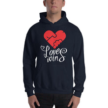 Load image into Gallery viewer, Love Wins Hooded Sweatshirt
