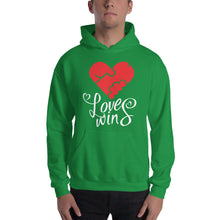 Load image into Gallery viewer, Love Wins Hooded Sweatshirt