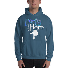 Load image into Gallery viewer, Party Over Here Hooded Sweatshirt
