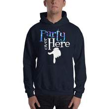Load image into Gallery viewer, Party Over Here Hooded Sweatshirt